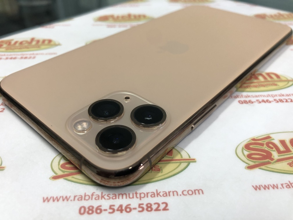 ขาย iPhone 11 Pro Max (เป็นตัวโปร จอใหญ่สุด กล้องหลัง3ตัว) 256GB(ความจำเยอะ) สุขภาพแบต100% สภาพสวย95% จอปรับTrue Toneได้ สแกนหน้าได้ สีทอง เป็นเครื่องนอก