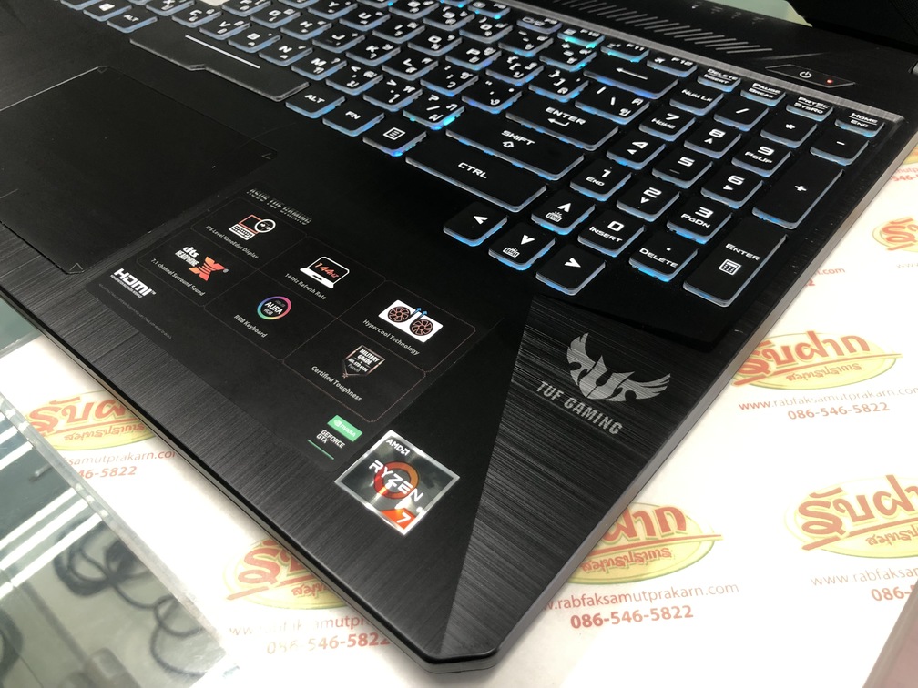 ขาย Asus Gaming FX505DT-HN458T AMD Ryzen 7 3750H/NVIDIA GeForce GTX 1650 4GB/RAM8GB/SSD512GB 15.6นิ้วFHD Keyboardมีไฟ สีดำ สภาพสวย93% หมด 27 กุมภาพันธ์ 2566