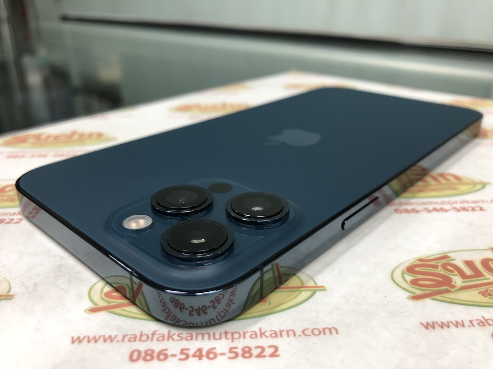 ขาย iPhone 12 Pro Max 128GB จอใหญ่6.7นิ้ว กล้องหลัง3ตัว สภาพใหม่95% สุขภาพแบต100% สีPacific Blue ศูนย์ไทย อุปกรณ์ไม่มีนะครับ ไม่ติดiCloud  หมด 5 สิงหาคม 2565