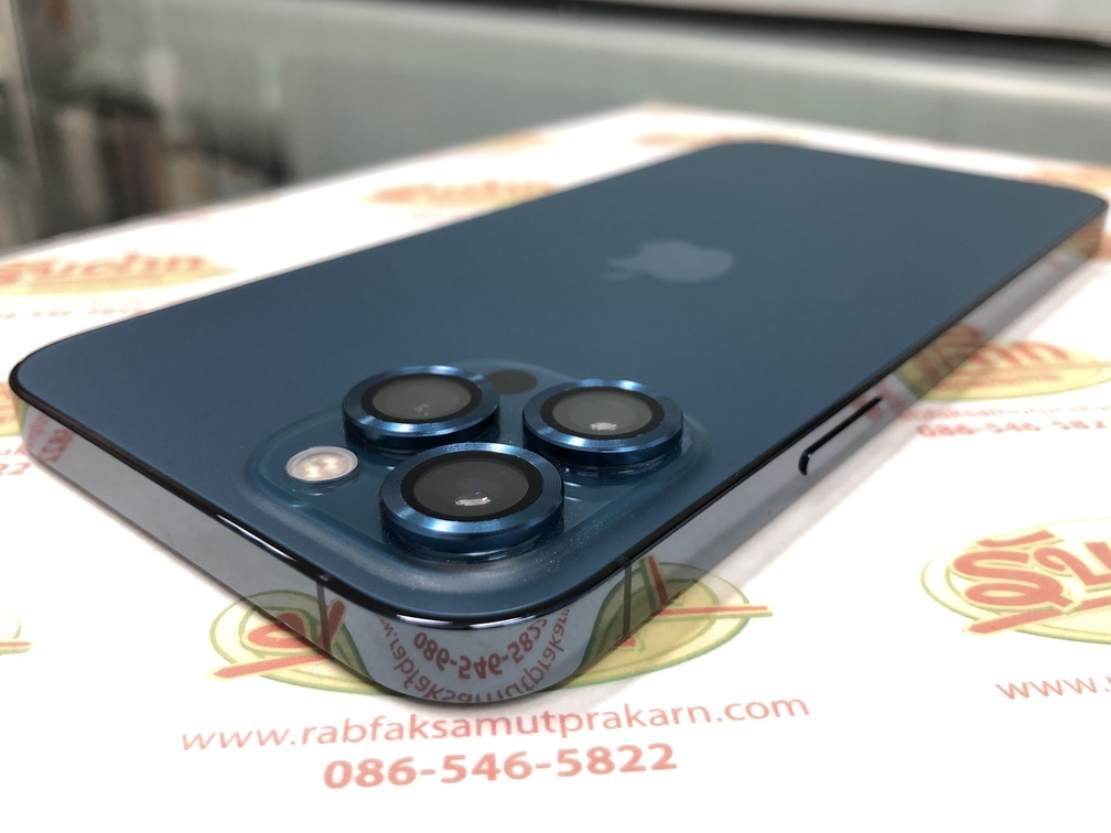 ขายถูก iPhone 12 Pro Max 128GB สุขภาพแบต94% สภาพสวย93% สีPacific Blue ศูนย์ไทย ติดฟิล์มหน้าจอกับกล้องหลังให้แล้ว ไม่ติดiCloud ประกัน 25 กุมภาพันธ์ 2565