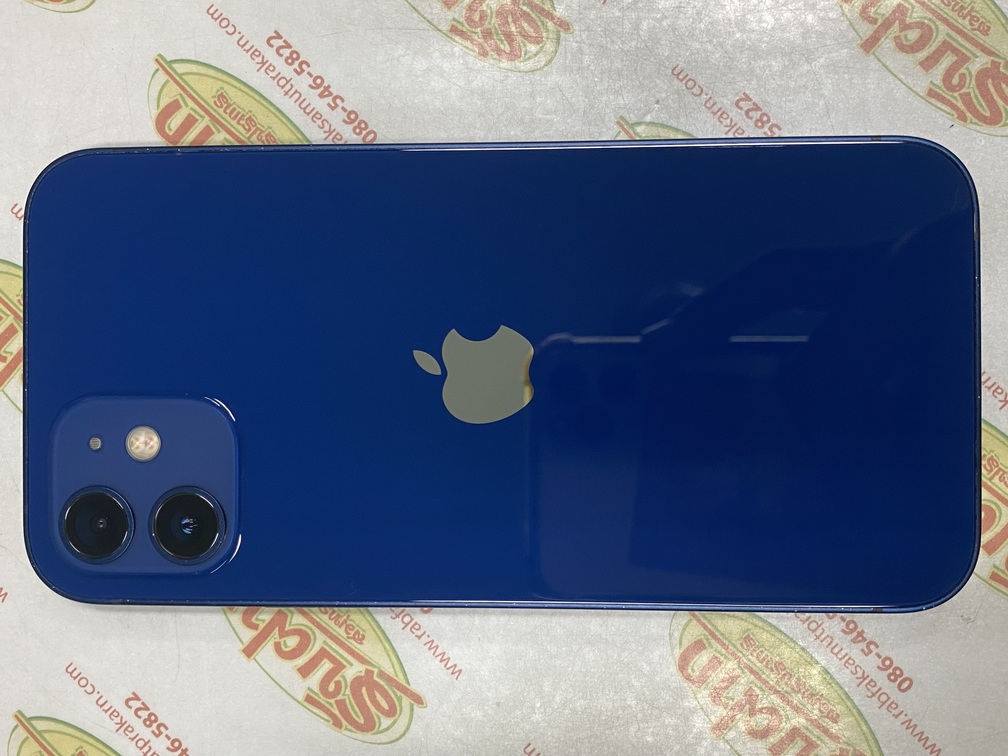 ขายถูก iPhone 12 128GB(ความจุเยอะ) จอ6.1นิ้ว สภาพ89% มีรอยนิดหน่อย(ไม่มีผลต่อการใช้งาน) สุขภาพแบต81% สีน้ำเงิน ศูนย์ไทย อุปกรณ์มีแต่ตัวเครื่อง