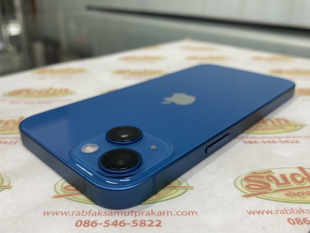 ขายถูก iPhone 13 256GB(ความจำเยอะ) จอ6.1นิ้ว สุขภาพแบต100%(แทบไม่ได้ใช้งาน) สภาพสวย95% การันตีความใหม่ สีฟ้า ศูนย์ไทย อุปกรณ์ไม่มีนะครับ ไม่ติดiCloud