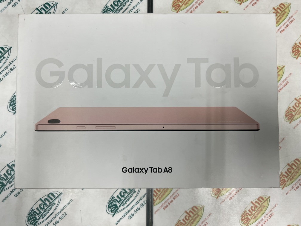 ขายถูก Samsung Galaxy Tab A8 10.5 นิ้ว LTE ใส่ซิมได้ RAM4GB ROM64GB สีPink Gold การันตีความใหม่ อุปกรณ์ครบกล่อง(ขาดแค่เข็ม) ประกันหมด 9 กรกฎาคม 2567