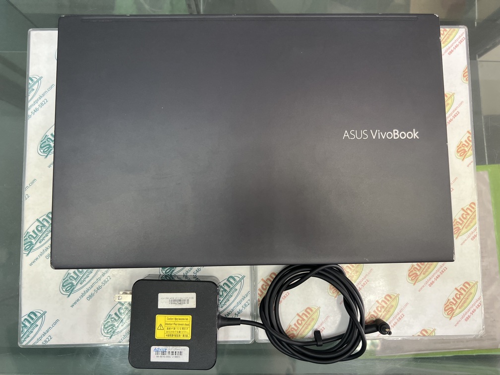 ขายถูก ASUS Vivobook 15 S533EA i5-1135G7/RAM8GB/SSD512GB 15.6FHD สีดำ สภาพ89% ขอบมีรอยตามการใช้งานตามรูป อุปกรณ์มี ตัวเครื่อง+สายชาร์จประกันหมดแล้ว