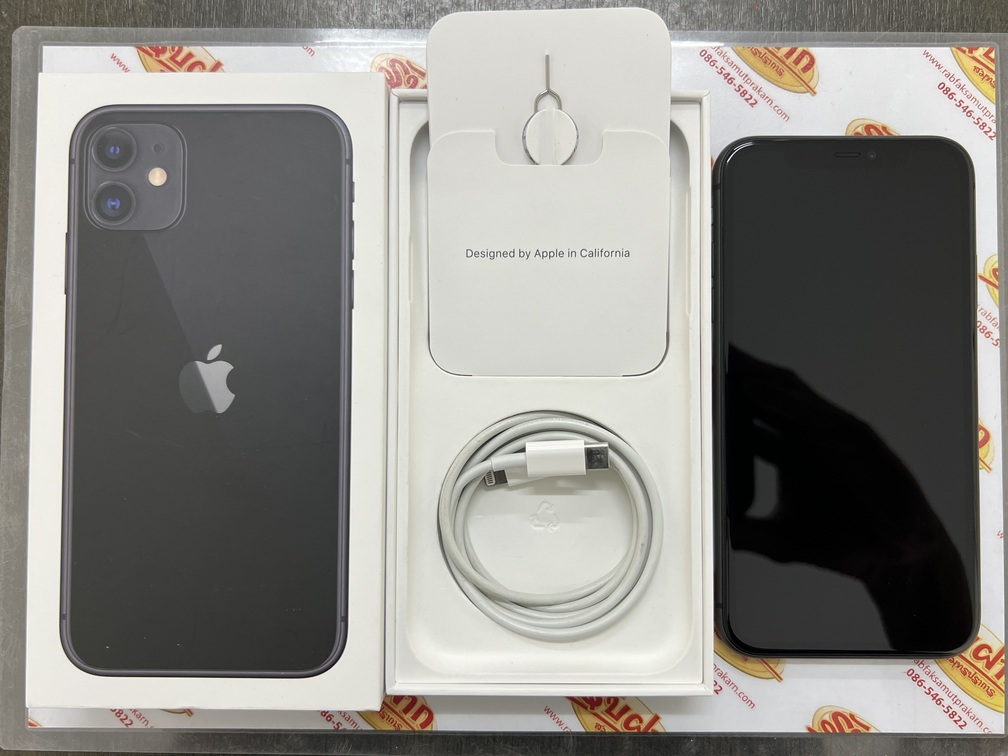 ขายถูก iPhone 11 128GB (ความจำเยอะ) การันตีความใหม่ สุขภาพแบต99%(ใช้น้อยมาก) สีดำ ศูนย์ไทย อุปกรณ์ครบกล่อง ประกันยาวๆหมดวันที่?1 กันยายน 2567