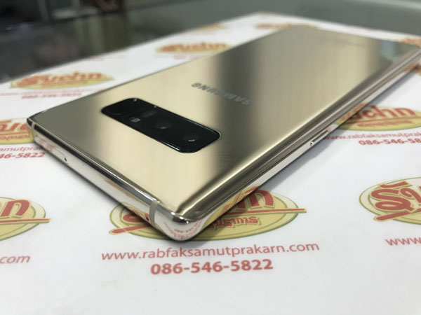 Samaung Galaxy Note 8 64GB สภาพสวย92% สีทอง ศูนย์ไทย 11,000บาท