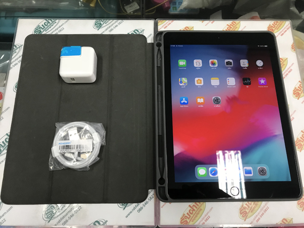 iPad 2018 (GEN6) ใส่ซิมไม่ได้ 32GB สุขภาพแบต100% สภาพ97% ประกัน 1 กรกฎาคม 63