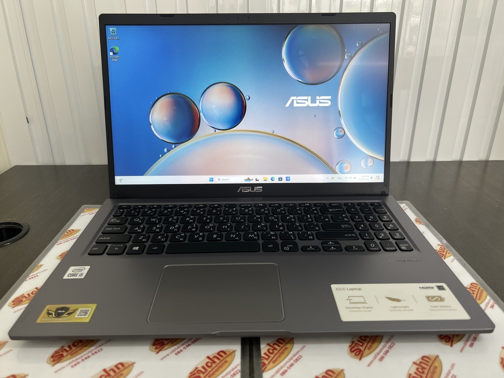 ขายถูก ASUS X515JA i5-1035G1/RAM8GB/SSD512GB 15.6นิ้วFull HD สีGrey สภาพสวย90% มีรอยขนแมวนิดหน่อยโดยรวมแล้วสวย มีตัวเครื่อง+สายชาร์จ+กระเป๋า ประกันหมดแล้ว