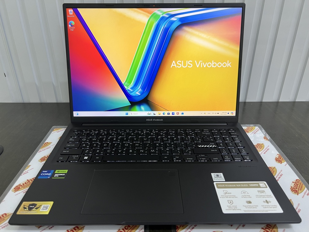 ขายถูก ASUS Vivobook 16X i7-12650H/Nvidia GeForce RTX 3050 4GB/RAM16GB/SSD512GB 16นิ้วFull HD คีร์มีไฟ การันตีความใหม่ ตัวเครื่อง+สายชาร์จ+กระเป๋า 12พ.ย.68