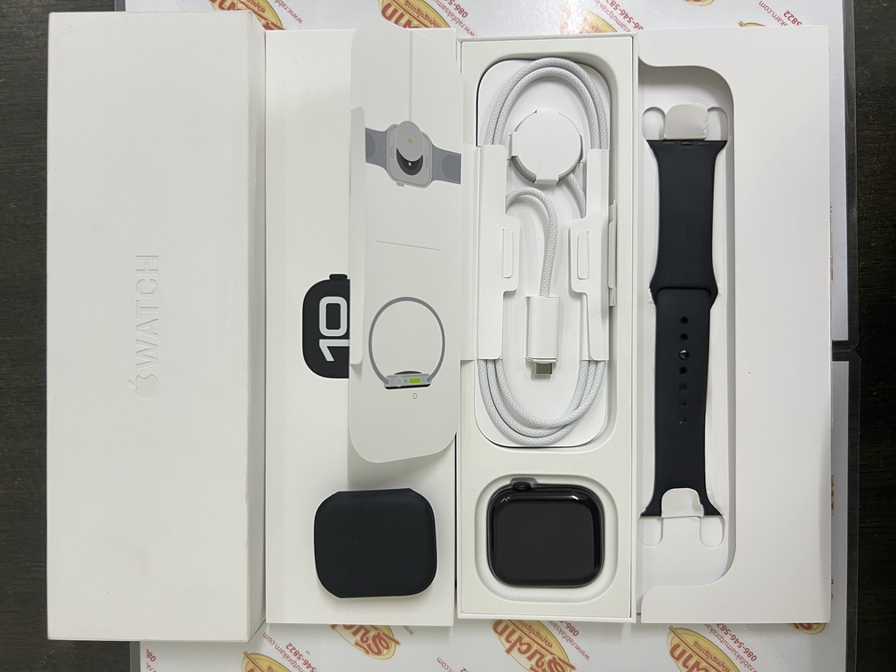 ขายถูก Apple Watch Series 10 GPS 46 มม. สีดำเจ็ทแบล็ การันตีความใหม่ สุขภาพแบต100% ศูนย์ไทย อุปกรณ์ครบกล่อง ประกันยาวๆหมดวันที่ 18 มกราคม 2569